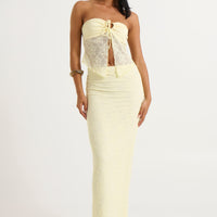 Summer Lace Top Lemon - FINAL SALE