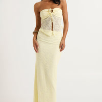 Summer Lace Top Lemon - FINAL SALE