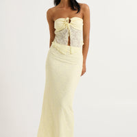 Summer Lace Skirt Lemon - FINAL SALE