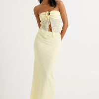 Summer Lace Skirt Lemon - FINAL SALE