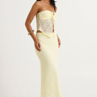 Summer Lace Skirt Lemon - FINAL SALE