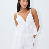 Mandy Crop White