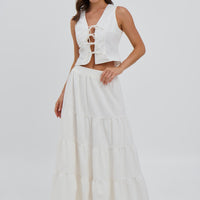 Matilda Tie Top White - FINAL SALE