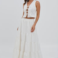 Matilda Tie Top White - FINAL SALE