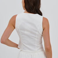 Matilda Tie Top White - FINAL SALE