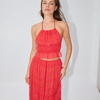Elena Set Cherry - FINAL SALE