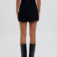 Rosemary Denim Skort Washed Black
