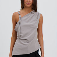 Pasha Top Grey