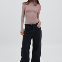 Jazmin Long Sleeve Bodysuit Taupe