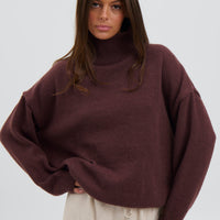 Lorena Knit Chocolate
