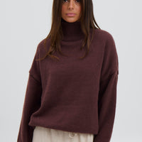 Lorena Knit Chocolate