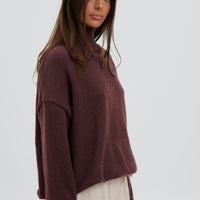 Lorena Knit Chocolate