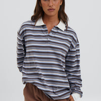 Jodie Rugby Top Blue