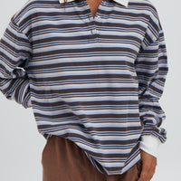 Jodie Rugby Top Blue