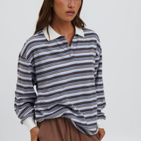 Jodie Rugby Top Blue