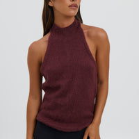 Angie Top Burgundy