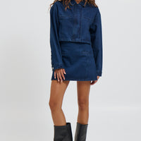 Evelyn Denim Skirt Indigo - FINAL SALE