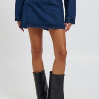 Evelyn Denim Skirt Indigo - FINAL SALE