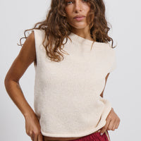 Kaisha Crop Knit Cream