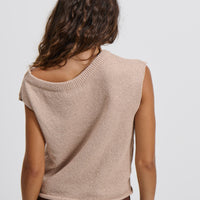 Kaisha Crop Knit Mocha