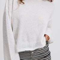 Shaye Long Sleeve Top White