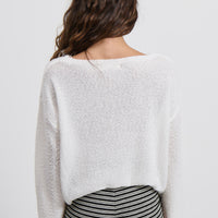 Shaye Long Sleeve Top White