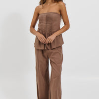 Ginny Pant Set Chocolate