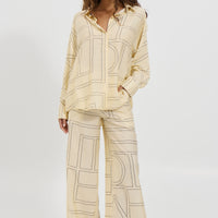 Tassie Long Sleeve Top Cream