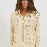 Tassie Long Sleeve Top Cream