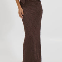 Summer Lace Skirt Chocolate - FINAL SALE