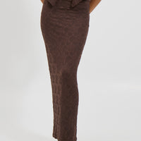 Summer Lace Skirt Chocolate - FINAL SALE