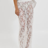 Tamika Lace Pant White