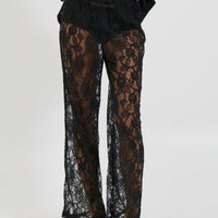 Tamika Lace Pant Black