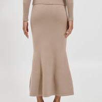 Luca Maxi Skirt Latte