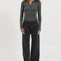 Lara Bodysuit Dark Heather Grey