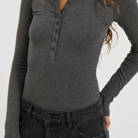 Lara Bodysuit Dark Heather Grey
