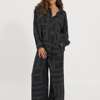 Tassie Long Sleeve Top Black