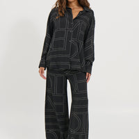 Tassie Long Sleeve Top Black