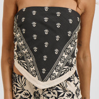 Miranto Scarf Top Milosa Black