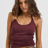 Ash Tank Top Cabernet
