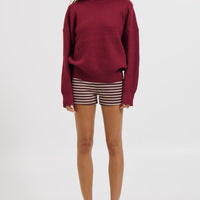 Sherri Knit Jumper Burgundy