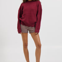 Sherri Knit Jumper Burgundy