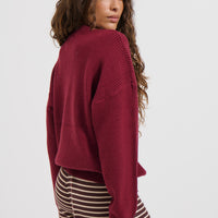 Sherri Knit Jumper Burgundy