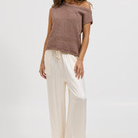 Kaisha Crop Knit Hazelnut