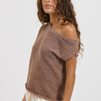 Kaisha Crop Knit Hazelnut
