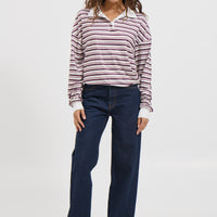 Wynter Rugby Sweater Berry