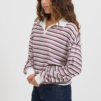 Wynter Rugby Sweater Berry