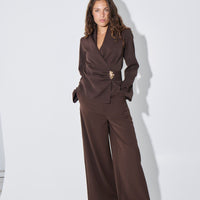 Sharna Pant Dark Brown