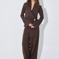 Sharna Pant Dark Brown