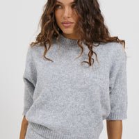 Haze Short Sleeve Jumper Stone